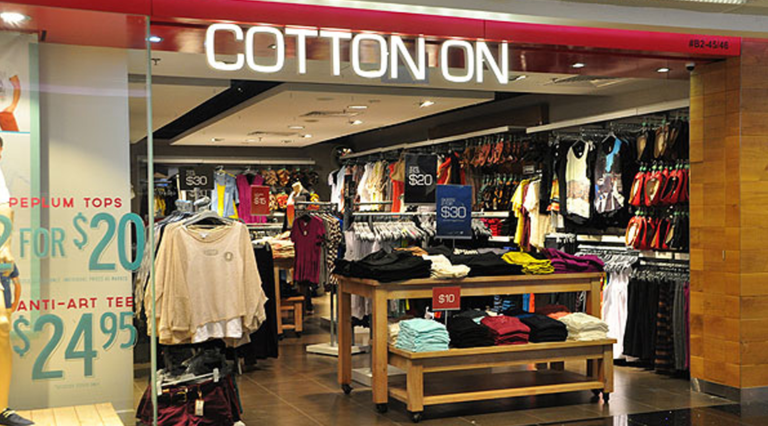 COTTON ON  May's Top Ten Stores